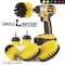 Drill Brush Power Scrubber By Useful Products 5 in W 7 in L Brush, Yellow Y-542OMS-2L-QC-DB - alternate 2